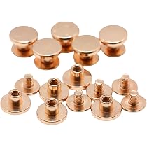 Amazon.co.jp: シカゴスクリュー ネジ式カシメ 9mmx5mm 底鋲 リベット